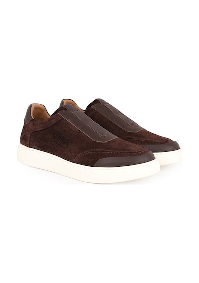 Libero Erkek Sneaker Ayakkabı Hakiki Süet Deri Slip-on Bağcıksız Monogram Logolu Hafif Kalın Eva Taban L5966 Kahve Libero Erkek Sneaker Ayakkabı Hakiki Süet Deri Slip-on Bağcıksız Monogram Logolu Hafif Kalın Eva Taban L5966 Kahve