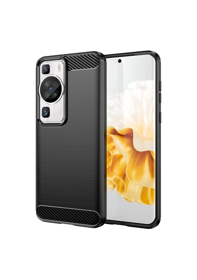Huawei P60 / P60 Pro Brushed Carbon Fiber Silikon Kılıf - Al3332