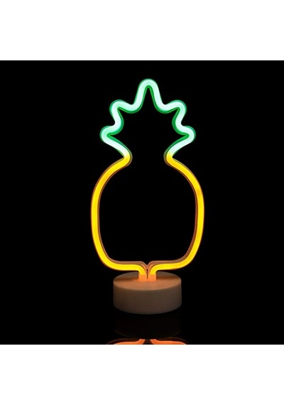 Ananas Neon Led Lamba Yeşil