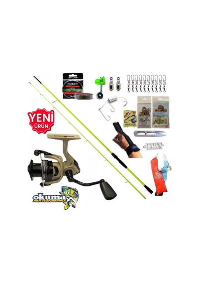 Okuma Outrax 3000 270cm 5-55gr Karbon High Tech Kıyı Olta Takımı Seti