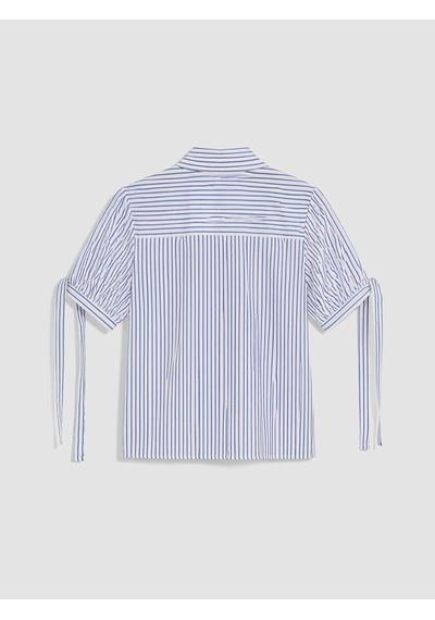 Lcw Vision Mavi Çizgili Kadın Gömlek