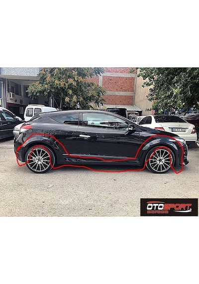 Renault Megane 3 Coupe Rs Dodik - Marşpiyel Fiberglass Boyasız
