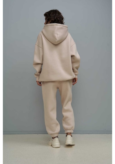 Mai Collection Mai Studios Co. Mai Studios Co. Minimal Baskı Kadın Eşofman Takımı - Kemik Rengi Bej Mai Collection Mai Studios Co. Mai Studios Co. Minimal Baskı Kadın Eşofman Takımı - Kemik Rengi Bej