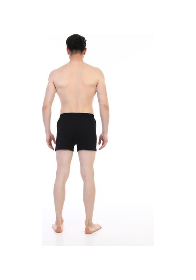3 Adet Çift Kaplan Erkek Pamuklu Penye Boxer 805 Siyah