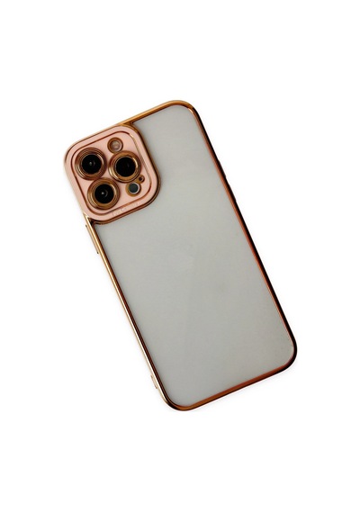 Cosmotex Newface Apple iPhone Uyumlu  13 Pro Kılıf Liva Lens Silikon - Rose