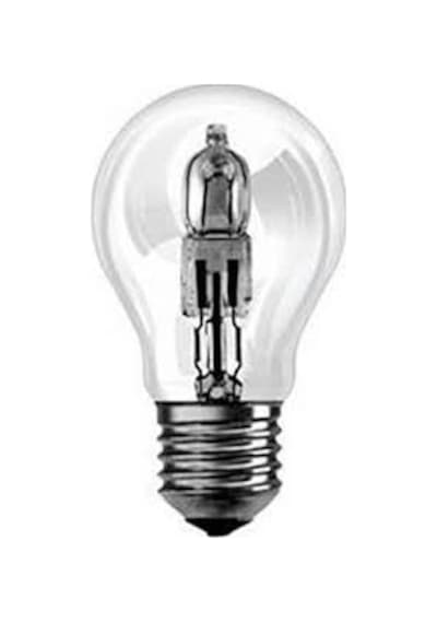 Halojen Normal Şeffaf Ampul E27 Duy 72 - 100 Watt Lamba Sarı Işık 1 Adet-100 Watt