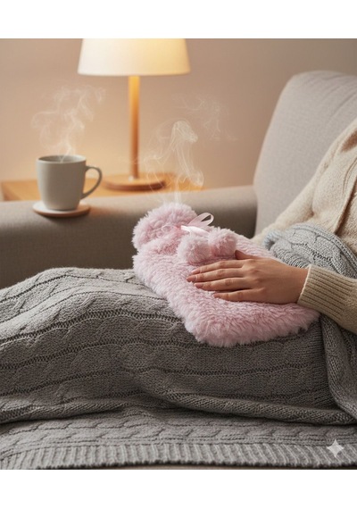 Fluffy Sıcak Su Torbası-pudra Pembe