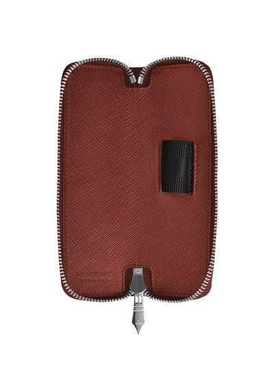 Montblanc Sartorial Deri Fermuarlı1li Kalemlik 223091 Kırmızı