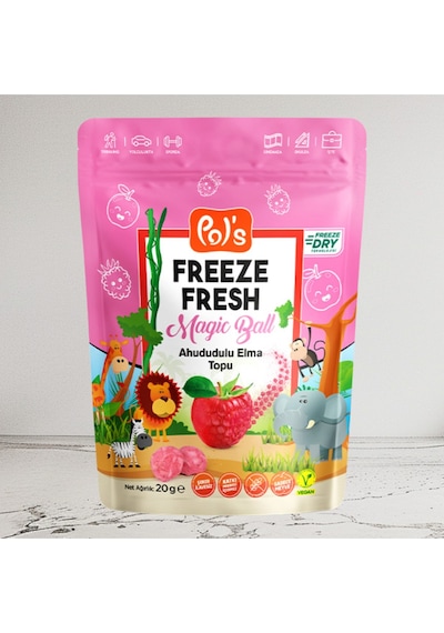 Freeze Dry Ahududu Elma Topu 20g