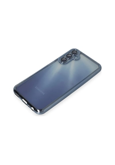 Samsung Uyumlu  Galaxy A55 5g Kılıf Razer Lensli Silikon - Açık Mavi 0.2M-Çok Renkli