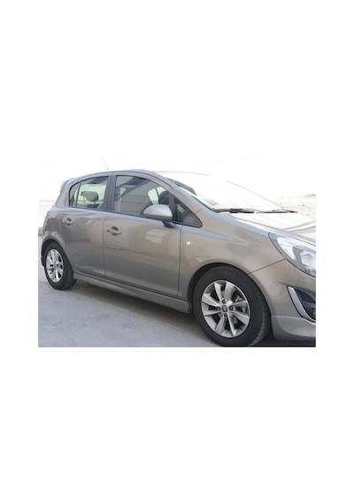 Opel Corsa D Opc Yan Marşpiyel Seti Plastik 2 Adet Mat Siyah 2006 - 2014 Karlık+ek+bodykit