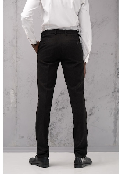 Ecer Regular Fit Düz Kalın Kışlık Gabardin Yan Cepli Pantolon Siyah Ecer Regular Fit Düz Kalın Kışlık Gabardin Yan Cepli Pantolon Siyah