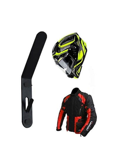 Siyah Motosiklet Kask Tutucu,Metal Kask Askısı, Teçhizat Askısı