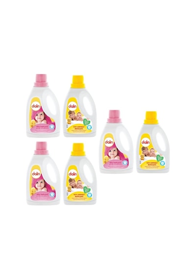 Yumuşatıcı Düş Bahçesi 1500 Ml X3 + Sıvı Bebek Çamaşır Deterjanı Hassas Ciltler 1500 Ml X3