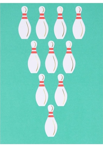 Meri Meri - Bowling Tebrik Kartı