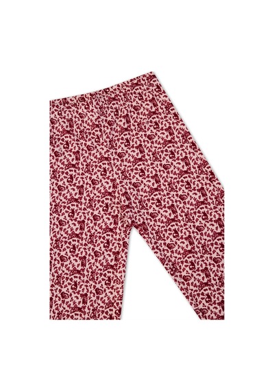 Panço Kız Çocuk Çiçek Desenli Pijama Takımı Pembe