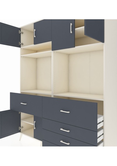 Hyperion Gardrop 7 Raflı 5 Çekmeceli 6 Kapaklı 176x44x221 Aytaşı-antrasit Antrasit Hyperion Gardrop 7 Raflı 5 Çekmeceli 6 Kapaklı 176x44x221 Aytaşı-antrasit Antrasit