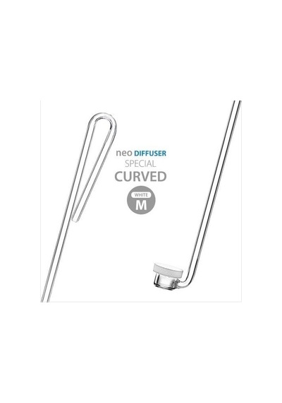 Aquario Co2 Diffuser Curved Special M White
