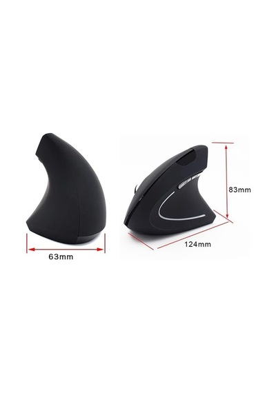 Cr74 Ergonomik Dikey Şarjlı Çift Modlu Mouse Bluetooth 5.0 + 2.4ghz Usb Alıcı, 800-1600 Dpı Genel