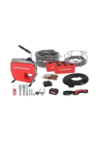 Rothenberger R600 Vario Clean Akülü Kanal Açma Makinası Set
