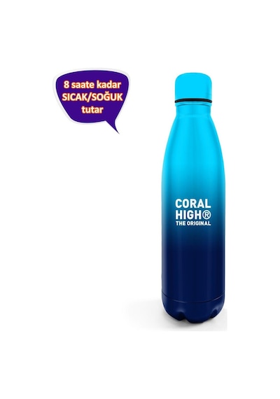Coral High Mavi Lacivert Renk Geçişli Çelik Termos 500 Ml 11934