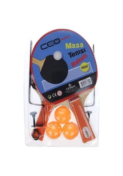 Ceo Sport Masa Tenisi Seti Fileli 2 Raket+3 Top