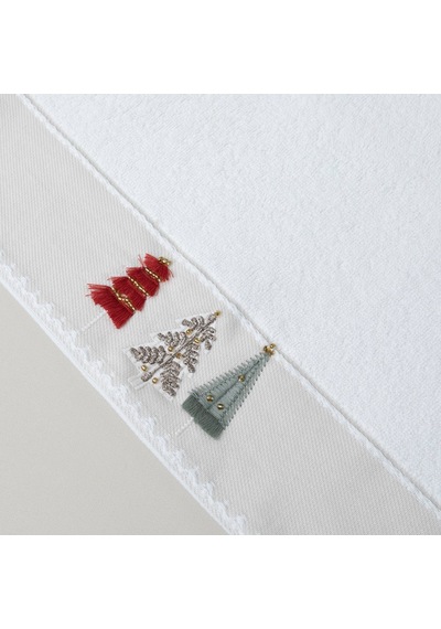 Linens Pine Pamuk 50x85 Cm Yüz Havlusu Ekru Ekru