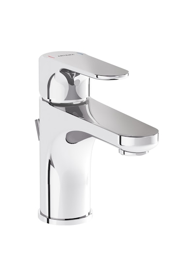 VitrA Root Round A42722 Lavabo Bataryası (Sifon Kumandalı) Krom