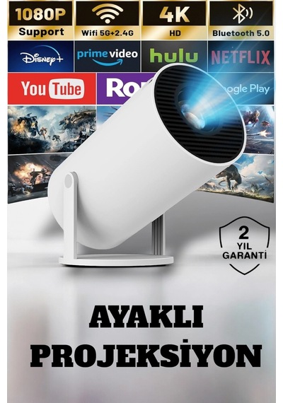 Buğz Hdmı Ve Full Hd Teknolojili 160 Ansı Lümen Kablosuz Projeksiyon