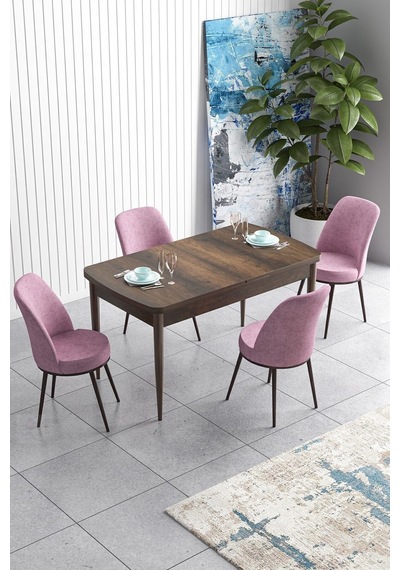 Canisa Han Serisi 70x114 Açılabilir Mdf Mutfak Masası Takımı Barok Desen Masa 4 Pembe Sandalye Masa Barok Sandalyeler Pembe Canisa Han Serisi 70x114 Açılabilir Mdf Mutfak Masası Takımı Barok Desen Masa 4 Pembe Sandalye Masa Barok Sandalyeler Pembe
