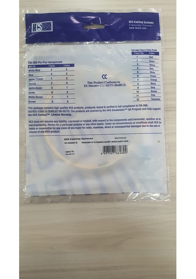 Hcs Fiber Optik Patch Cord Kablo Lc-lc Dx Single Mode 1m