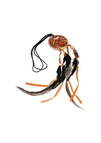 Omark Cotton Eagle Dreamcatcher Kolye Kahverengi