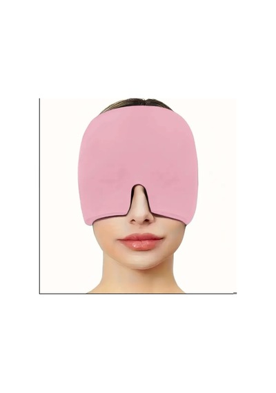 Yıwushı 1 Adet Yeniden Kullanılabilir Jel Şapkası, Yüz İçin Soğutucu Jel Bandana Pembe
