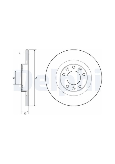 Opel Grandland X 1.2 2017-2021 Delphi Arka Disk 290mm Takım