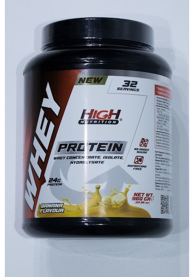 Whey Protein 960 Gr Muz Aromalı Protein Tozu 24 Gram Protein