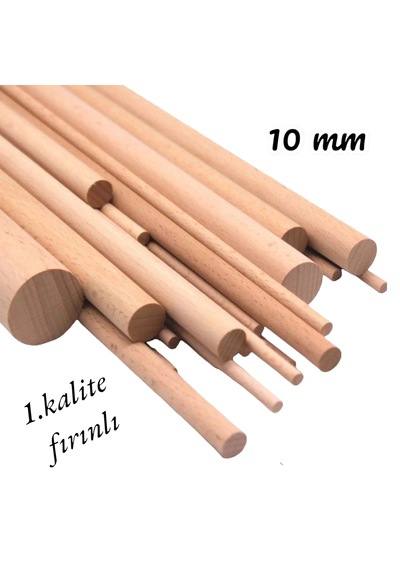 Ahşap Kavale Çıta Çubuk Kayın Kavela 1.kalite 10 Mm Yivsiz 150 Cm 10 Ad