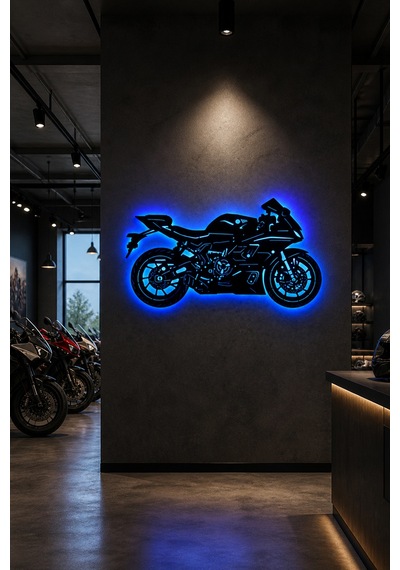 Lucenda Led Işıklı Motor Dekoratif Tablo Modern Spor Motosiklet Duvar Dekoru Gece Lambası Mavi - 874478148 Mavi Lucenda Led Işıklı Motor Dekoratif Tablo Modern Spor Motosiklet Duvar Dekoru Gece Lambası Mavi - 874478148 Mavi