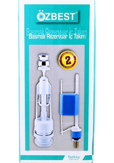 Özbest Su Tasarruflu Basmalı Klozet Rezervuar İç Takımı - Uyumlu Ve Dayanıklı Lisinya Mavi