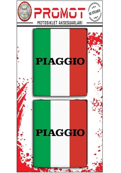 Pıaggıo Damla Logo Sticker 07 Diğer