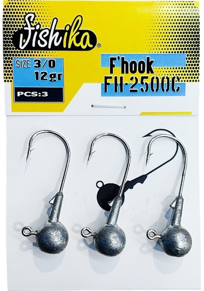 Fishika 2500 3/0 12gr Jig Head Fsh2500-c12n30