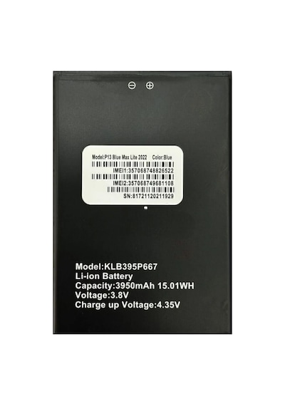 P13 Blue Max Lite 2022 Batarya Model Klb395p667 3950mah Tyc00619059735