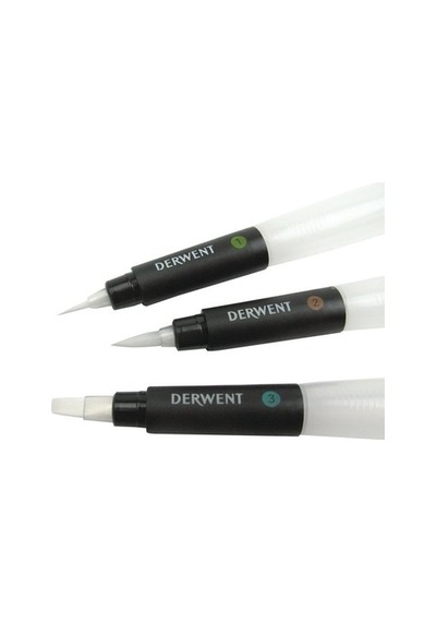 Derwent Su Hazneli Fırça Seti - 3'lü