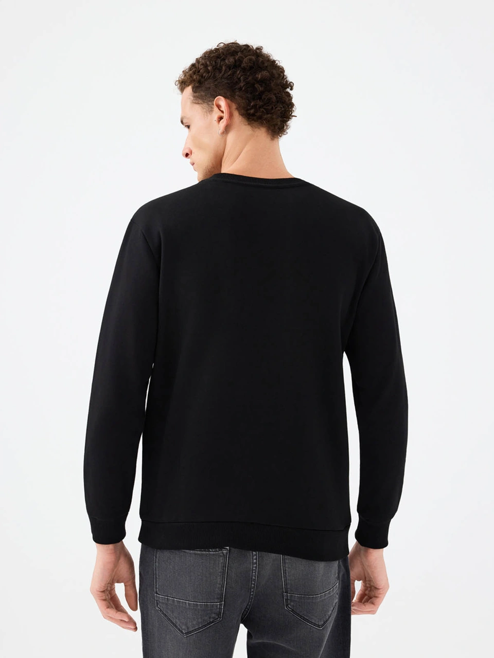 Loft Regular Fit Siyah Erkek Sweatshirt Lf2041079 Siyah