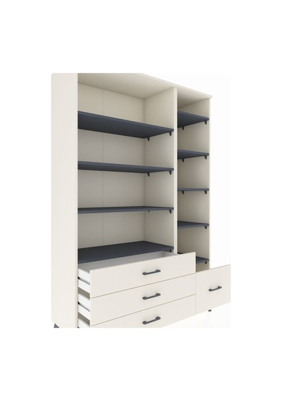 Hyperion Dolap 9 Raflı 4 Çekmeceli 132x44x195 Aytaşı-antrasi... Aytaşı Hyperion Dolap 9 Raflı 4 Çekmeceli 132x44x195 Aytaşı-antrasi... Aytaşı