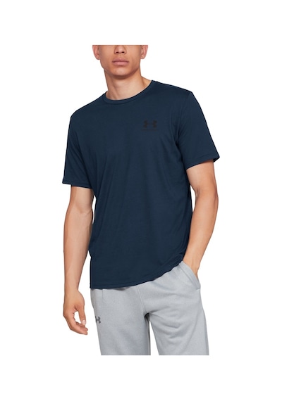 Under Armour Erkek Ua Sportstyle Left Chest Kısa Kollu Tişört 1326799-408 Lacivert