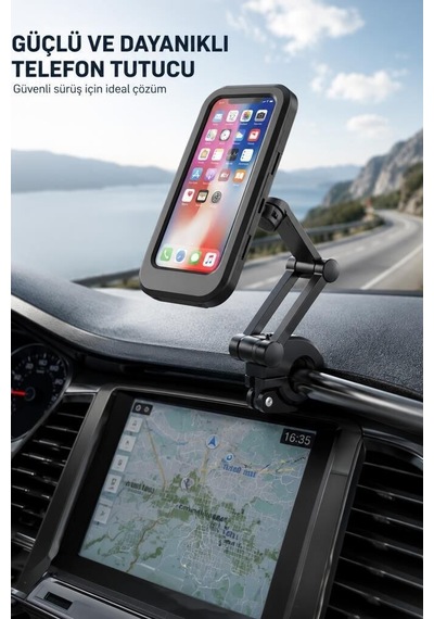 Özel Üretim Donanım Ulaşım Hava Telefon Tutucu Jx021 Siyah