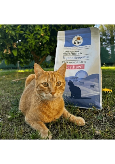 Kito Doğal Besi Kuzu Etli Kısırlaştırılmış Kedi Maması 2 KG
