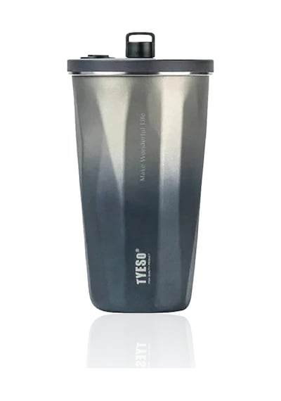 Tyeso Candy Tumbler Vakumlu Paslanmaz Çelik Termos 600 Ml-Siyah