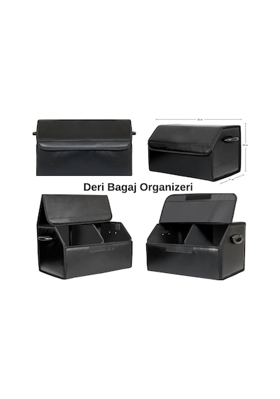 Oto Bagaj Organizeri Deri Bagaj Kutu Çanta 50x31x30 CM