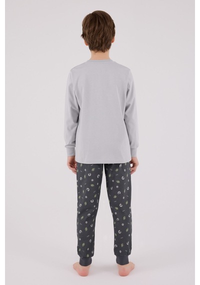 Rolypoly Erkek Çocuk Gri Pijama Takımı Rp3683-c-v1